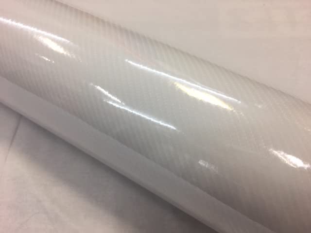 Amazon.co.jp: 5D カーボンシートホワイト 152×30cm 4Dベース柄 艶