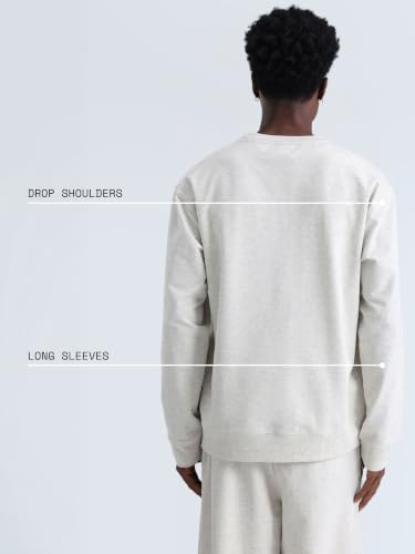 Image of CAVA Men's Everywear Oversized Sweatshirt for Men | Cozy Soft Terry Pullover, Casual Loungewear Top, Relaxed Fit for Layering, Home, Travel & Street Style