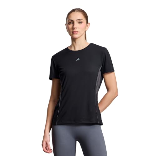 Image of Boldfit Gym T-Shirt for Women Sports Top for Running Training Breathable Dry Fit Mesh Short Sleeve Tees