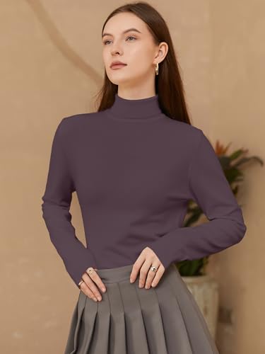 Image of SANGTREE Women's Turtleneck Sweaters Long Sleeve Pullover Tops | Breathable and Lightweight Fall Winter Fashion Outfit.Perfect for Daily,Office,Vacations,Holiday,Family Gatherings Etc.