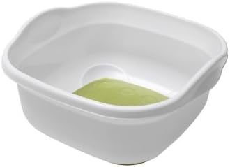 Addis 517763 Premium Soft Touch 8.5 litre Washing Up Bowl, White/Grey, 31.5 x 34 x 15.5 cm