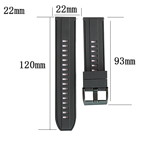 Bracelet de sport en silicone étanche et résistant EZZON pour Garmin Vivoactive 3