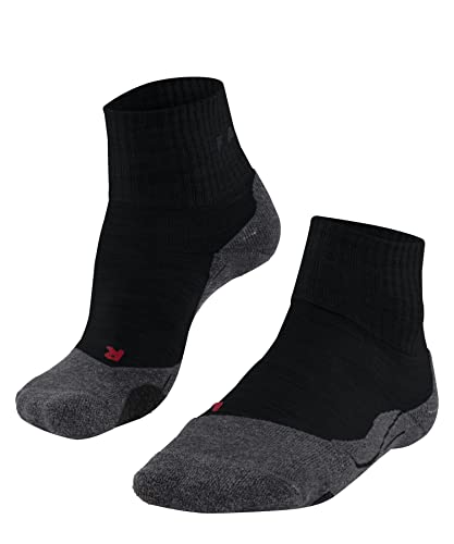 FALKE Women's TK2 Explore Hiking Socks, Black (Black-Mix 3010), 5-6