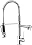 Totopia Pull Down Kitchen Faucet, Stainless Steel Kitchen Sink Faucet with Sprayer, 2-spout, Single-Handle Control, High Arc Spring Design, Easy Installation,Brushed Nickel