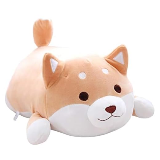 Maomoto Plushies Shiba Inu Jouet en peluche pour chien Shiba Inu - 35 cm - Grand animal en peluche Shiba Inu - Jouet en peluche pour chien - Oreiller doux