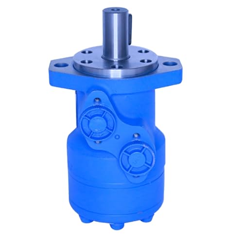 ATO Hydraulic Motor Replace,Flat Key Shaft,High Torque Low Speed Orbital Hydraulic Motor,2 Bolt Flange,370cc/rev,for Cutters, Mowers and Chippers