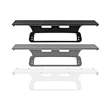 2023 Dodge Ram 3500 Compatible - No-Drill Rooftop Mounting Bracket - 24" x 8" 3rd Brake Light Magnetic Plate - No Cam - Black