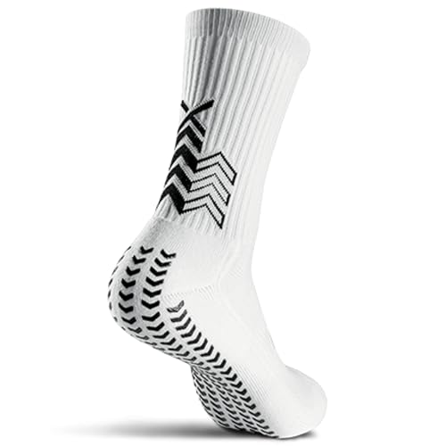 SOXPro Classic - Chaussettes Antidérapantes Football - Flèches GRIP en Silicone - Antiblasures - Respirantes - Stabilité (FR/ES. Alpha/lettres. M. Taille...
