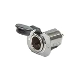 Whitecap Industries S-8074C Stainless Steel Power Receptacle with Cap - 12V