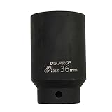 US PRO B1369 36 mm 1/2" napęd podwójne głębokie metryczne gniazdo udarowe Bi Hex