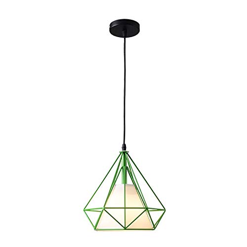 Lampe suspendue américaine en fer robuste rouge luminaire d'intérieur chic