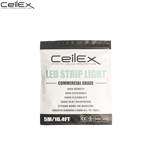 Tira LED COB 6500K Blanco 24V 10W/m 480 LEDs/m 5 m miniatura 7