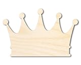 Unfinished Wood Crown Shape | Medieval Pirates | DIY Craft Cutout | up to 46' 10' / 1/8'
