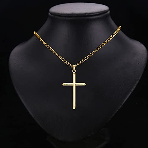 TGDJ 14k Yellow Gold Religious Classic Cross Charm Pendant - 5 Different2