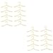 NOLITOY 20 Pcs Pet Hanger Children Hangers Dog Clothing Hanging Rack Hangers for Clothes Pet Drying Rack Hanger Cats Clothes Rack Pet Apparel Hanger Toddler Decorate White Baby Plastic