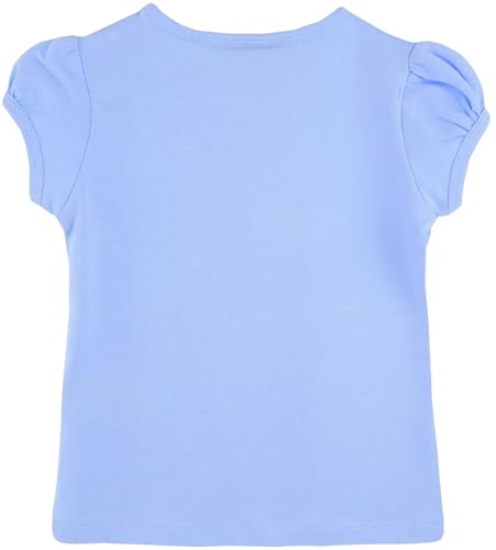 Image of Lilax Girls Short Puff Sleeve Cotton T-Shirt, Toddler & Little Girls Top | 95% Cotton Puff Sleeve Tee; Crewneck, Short Sleeve; Toddler & Girls Sizes 2T-12; for School, Play & Everyday; Machine Wash