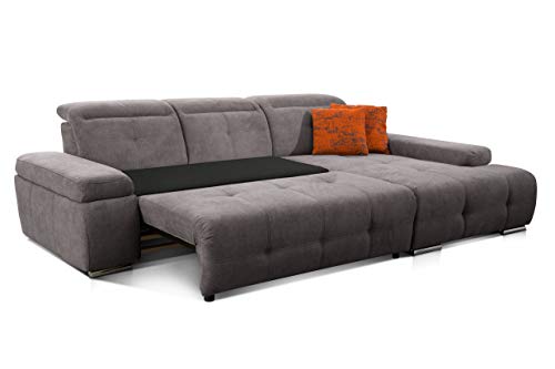 Ecksofa Cavadore Schlafsofa Mistrel mit Longchair XL rechts