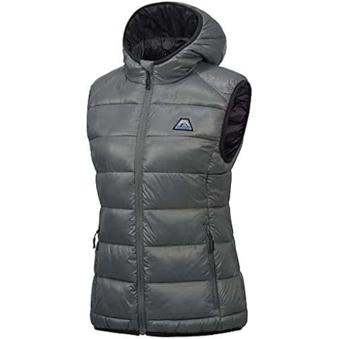 Mapamyumco Damen Daunenweste leichte wasserdichte lässige Outdoorjacke Cover
