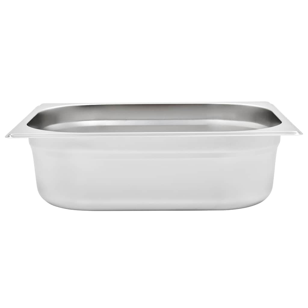 Gastronormbehälter 4 Stk. GN 1/2 100 mm Edelstahl Stapelbar