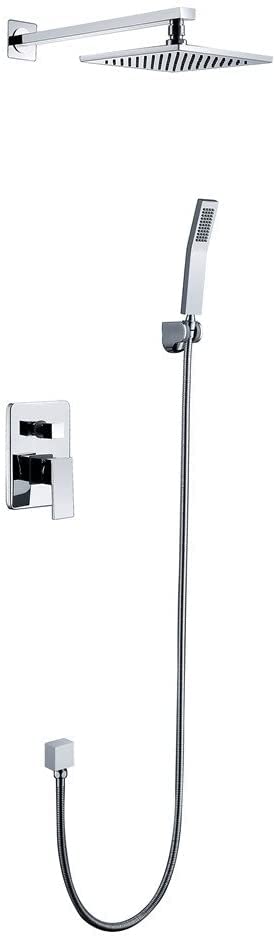 Robinet de douche mitigeur de pluie ensemble de douche chromé mural