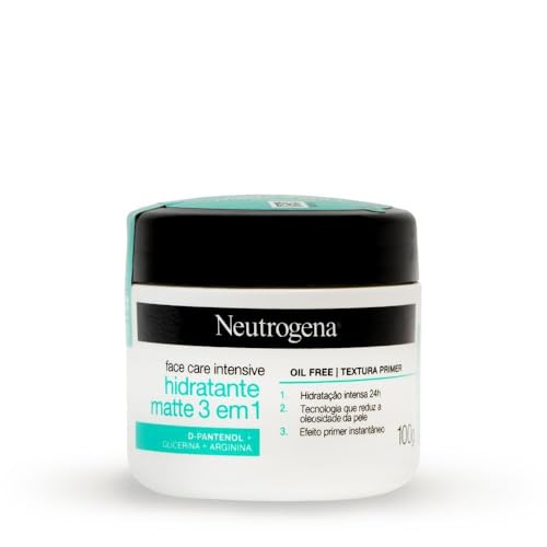 Neutrogena Hidratante Facial Matte 3 em 1 Face Care Intensive, 100g