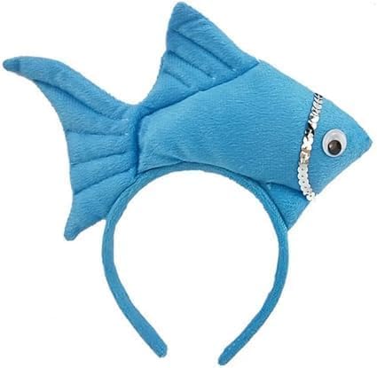 Wwyan Fish Goldfish Marine Life Sea Animal Costume Headband Accessories for Halloween Dress Up, Women's Headbands, Women's Fashion Headbands,for Hair, Wide