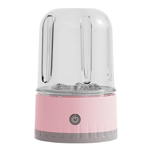 Loigohon コンパクト洗濯機 超音波洗浄 無線 アパート用 黒色金属製 (ピンク)