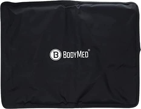 BodyMed Gel Cold Packs, Black, Standard, 14 in. x 11 in. – Reusable Cold Therapy Ice Pack  – Professional Fitness Cold Compress for Back, Shoulder, Neck, & Knee Discomfort