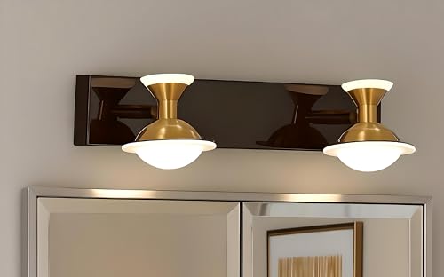 Image of FILLISKA 3 in 1 Double Wall spot /Picture /Display /Mirror Light with Adjustable Head and Colour Changing Function (BlackGold-6513)(1 Year Warranty)