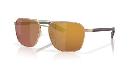 Image of Costa Del Mar Mens Wader Rectangular Sunglasses