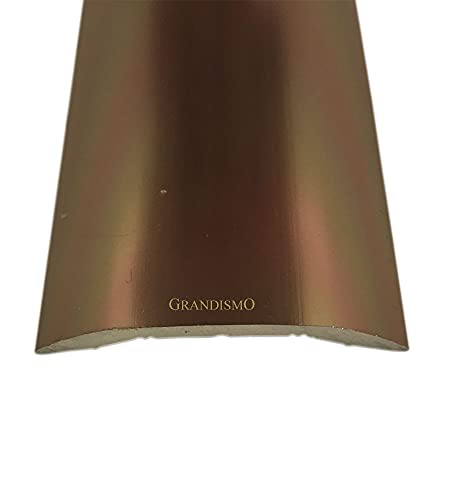 Grandismo® Stick-Down Cover Plate Strip - 37mm Width - Trim Metal Doorbar - Black (Bronze)