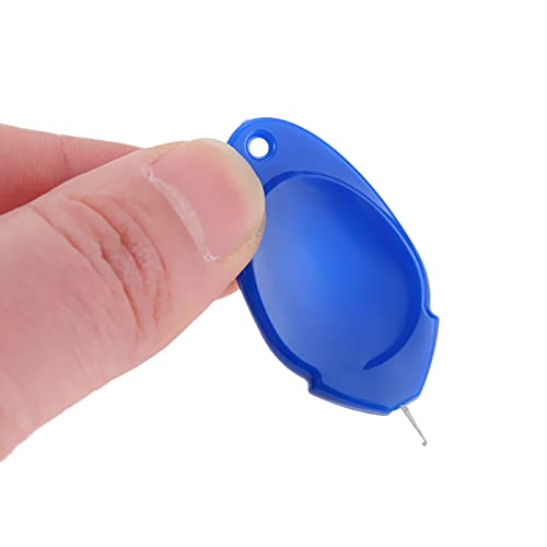 DIMENXONG 10 unids de Costura de Costura de plástico Hilo de Rosca de Ancianos Uso de la guía Herramientas de la Aguja Threer Herramienta de Costura Accesorios Rojo/Azul 4 cm Cover
