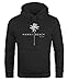 Produktbild Neverless Hoodie Herren Hawaii Beach Palme Kapuzen-Pullover Männer schwarz M