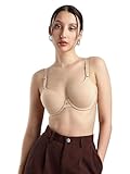 Calvin Klein Women's Invisibles Full Coverage Contour Bra, Bare, 34C