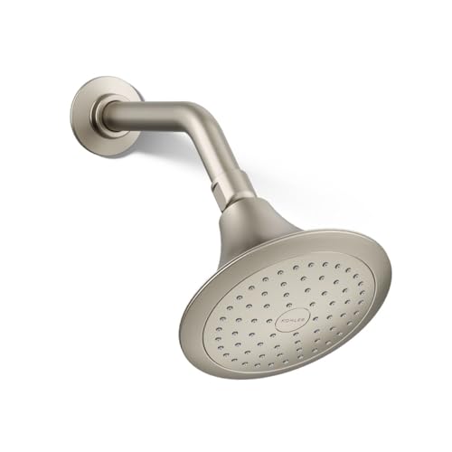 KOHLER 10282-AK-BN Forté® Single-function showerhead, 2.5 GPM, Corrosion Resistant Finish, Vibrant Brushed Nickel by Kohler - Used condition - US$80.41