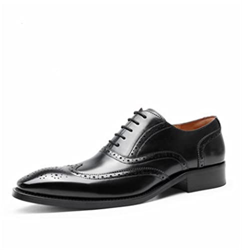 Chaussures Richelieu Homme Brogue en Cuir Bout Pointu avec Semelle Antiderapante