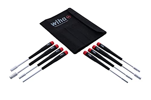 Wiha 26598 Nut Driver Set, Metric In Canvas Pouch, 8 Piece