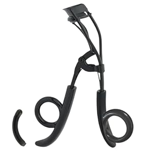 JAPONESQUE Pro Performance Lash Curler with Natural Arch for Sweeping Volume on Natural or False Lashes, Holds Curl for up to 8 Hours, Includes 1 Refill Pad