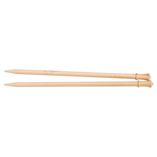 Brittany Single Point 10 inch (25cm) Knitting Needles (1 Pair) Size US 8 (5.0 mm) 6053