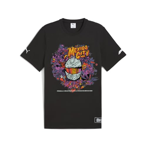 PUMA Mens Formula 1 Mexico City Tee Casual Tops Casual - Black