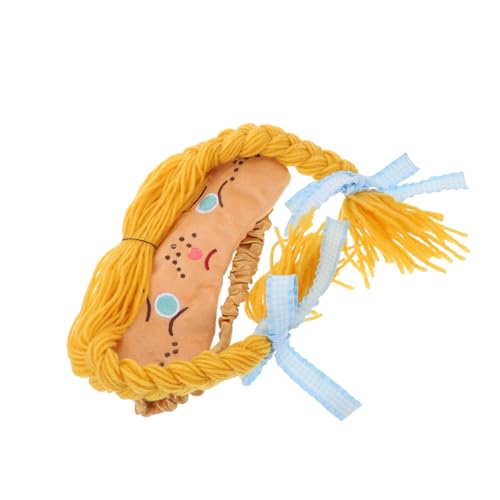 BIUDECO 日系かわいいブラックアウト睡眠マスク 女の子用可能なカートゥーンアイカバー 軽量ソフトな目隠し 夜間用遮光パッチ 飛行機やフ