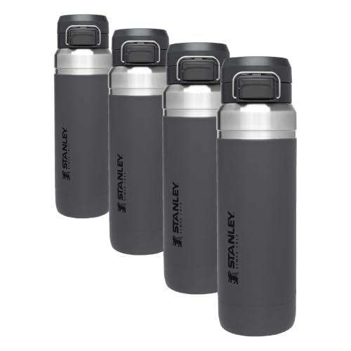 Image of STANLEY Quick Flip GO Bottle, Charcoal, 36 Ounces (Pack of 4)