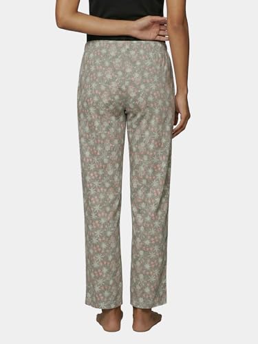 Image of Enamor Mid Rise Full Length Adjustable Drawstring Hangout Pant for Women - Relaxed Fit, Combed Cotton - E4A5