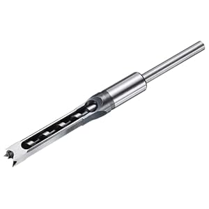 sourcing map Square Hole Drill Bit for Wood 12.5mm Hollow Chisel Mortiser Auger Spur Cutter Tool, High Carbon Steel for Woodworking Carpentry