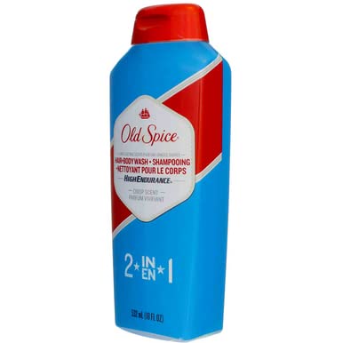 Old Spice High Endurance Hair & Body Wash, Clean Crisp Scent, 18 oz, Pack of 3