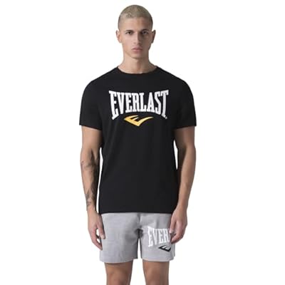 Everlast Camiseta de Boxeo Corte Regular, Cuello Redondo, Mangas Cortas - M | Ya disponible en tu tienda friki favorita! En mundofriki.es!