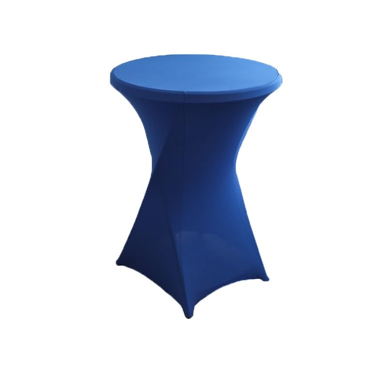 Nappe table ronde élastique et infroissable en lot de 2 pour habillage de buffet