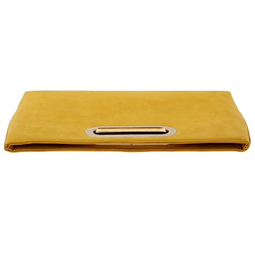 Image of Top Handle Faux Suede Clutch
