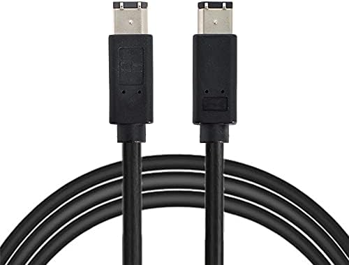NFHK 6 Pin to 6Pin FireWire 400 to FireWire 400 6-6 ilink Cable IEEE 1394 1.8m Black FW-016