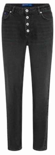 Karl Lagerfeld Jeans Femme Mom Shank Denim en coton bleu